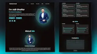 Responsive Personal Portfolio Website using HTML CSS & JavaScript #PortfolioWebsite #CSS #HTML #code
