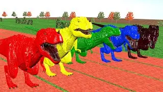 Paint Dinosaur Race Game, Dinosaur Racing Challenge - Roar Race