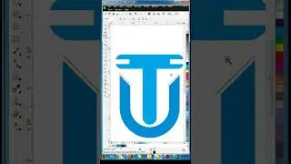 Initial Letter UT Logo Design in CorelDraw 