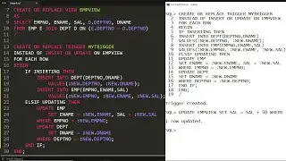 Instead of Trigger in PLSQL Oracle - Part-2 (Practical Demo)