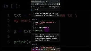 rindex string method python english #python #shorts