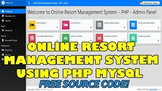 Online Resort Management System in PHP MySQL | Free Download Source Code