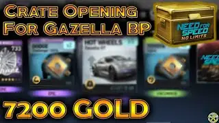 NFS No Limits | 7200 Gold Premium Crate opening for Gazella GT Blueprints !