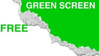 Torn Paper effect 01 | Free Green Screen | #greenscreen