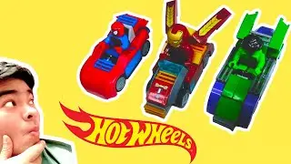 PISTA de HOTWHEELS con CARROS de LEGO