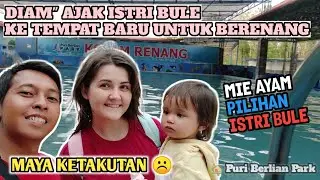 MAYA KETAKUTAN KETIKA DIAJAK BERENANG ☹️ || AJAK ISTRI DAN ANAK BULE KE WISATA BARU DI REMBANG
