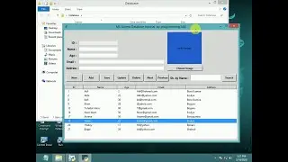 tk / TCL : Complete Database demo tkinter page GUI builder with MS Access