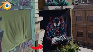 Make Awesome UNFOLDING cloth simulation in blender!