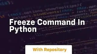 freeze command in python