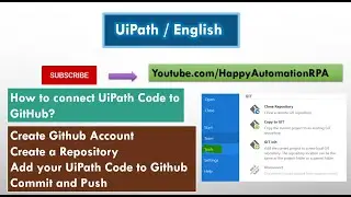 UiPath English - How to connect UiPath Code to Git Repository