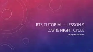 2.9 RTS Day and Night [UE4 - RTS tutorial]