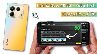 Infinix Note 40 5g Pubg Test - Infinix Note 40 5g Bgmi Test.!🔥