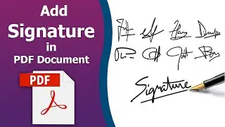 How to add signature in pdf using adobe acrobat pro dc