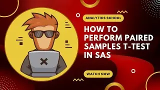 How To Perform Paired Sample T Test In SAS