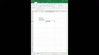 How to Insert or Add Second Line in the Same Row