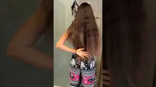 Подстригла себе волосы😱 почти пол длины … 😅