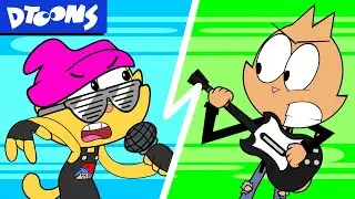 Conroy Cat: FRIDAY NIGHT FUNKIN vs. GUITAR HERO! | Cartoon Short from Dtoons