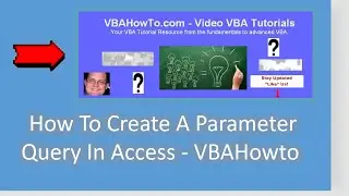 How To Create A Parameter Query In Access