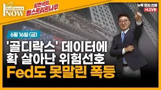 [김현석의 월스트리트나우] '골디락스' 데이터에 확 살아난 위험선호! Fed도 못말린 폭등