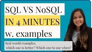 Difference between SQL and NOSQL Databases with REAL WORLD examples | When to use which