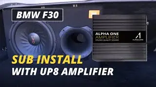 BMW 3-Series (F30) External Subwoofer Installation with Alpha One UP8 Amplifier