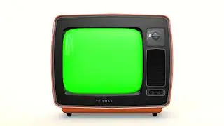 Old tv green screen Free download stock footage