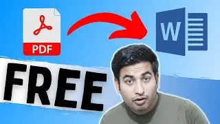 How To Convert PDF To Word In Laptop | Free PDF To Word Converter