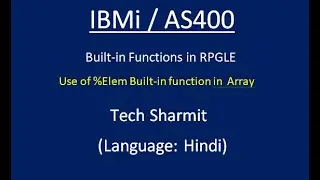 Use of %ELEM Built-in function in 