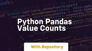 python pandas value counts