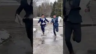 If people literally ran a business meeting.