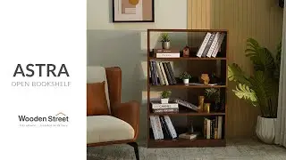 Astra Open Bookshelf | Best Book Shelf for Living Room | Wooden Street