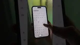 Calendar APP on iOS 18  