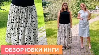 Простое платье №1. Обзор комбинированного летнего платья из хлопка и трикотажа. ┃#платье #школашитья