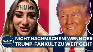 DONALD TRUMP: Alles für die Views? Verrückter Groupie tätowiert sich "TRUMP" auf die Stirn!