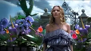 Giantess growth Alice [巨大娘 / 女巨人] Alice In Wonderland (2010) - Alice Giantess scenes