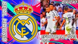 Real Madrid vs Arsenal | Pertarungan Epik di eFootball 2025 PPSSPP | Gameplay Full HD