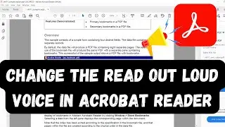 Change Text-to-Speech Voice in Acrobat Reader (EASY!)