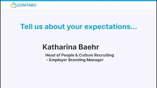 Expectations from Contabo with Katharina Baehr