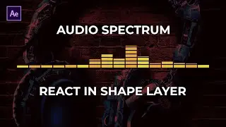 After effects tutorial: Audio spectrum react in shape layer | After effects