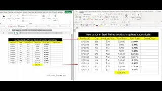 How to put an Excel file into Word so it updates automatically |