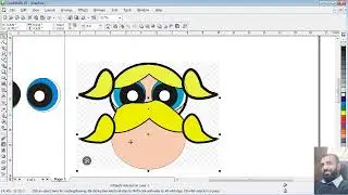 How To Draw A Cute Cartoon Girl In Coreldrawx3, cartoon girl make iin coreldraw cartoon in coreldraw
