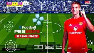 PES 2025 PPSSPP FULL TRANSFER CAMERA PS5 😱😱😱😱