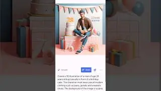 How to create 3D ai birthday name images using bing| trending ai images 