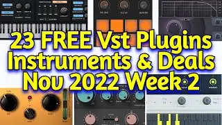 23 New FREE VST Plugins, Vst Instruments, Sample Packs & Black Friday Deals - November 2022 Week 2