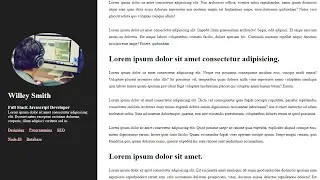 Fixed Side Bar Blog Website Design Layout Using HTML CSS | Fixed Sidebar While Scrolling #fixed