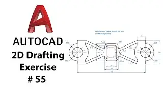 AutoCAD 2D Drafting Exercise # 55 - Basic to Advance in Hindi