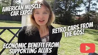 Retro car exhibition in Wilmington, NC + American benefit from aid TO UKRAINE