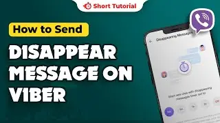 How to send disappear message on viber 2024 | Initial Solution