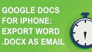 Google Docs app for iPhone: How to export Docs to Microsoft Word .docx as email attachments (2021)