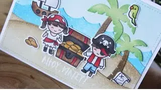 Lawn Fawn | Ahoy Matey PopUp Card
